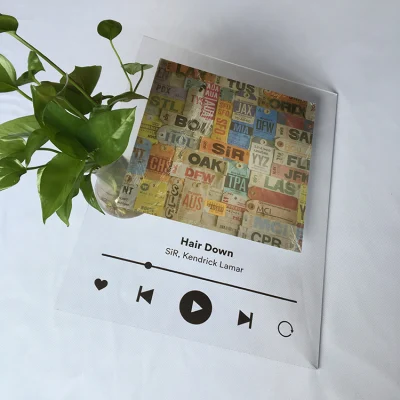 Diseño a medida Tablero de plástico impreso para decoración de sala de estar