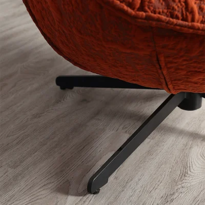 Sala de estar Bentwood Swivel Leisure Hand Lounge tejido Acenting Winged Sillones