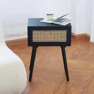 Beige pequeños muebles de noche para dormitorio