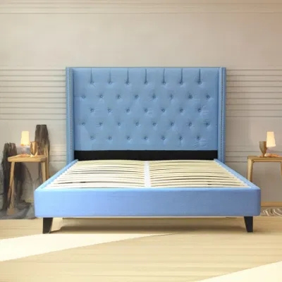 Huayang madera mayorista muebles camas King Size establece una habitación doble cama
