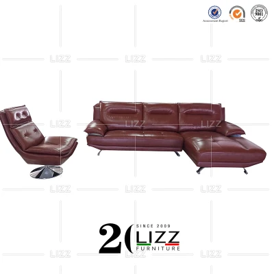 Muebles modernos de oficina Ocio Cuero Juego de sofás