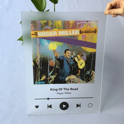 Diseño a medida Tablero de plástico impreso para decoración de sala de estar