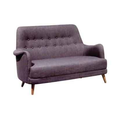  Fabric Salón Sofá Sofá de madera de estilo americano sillón