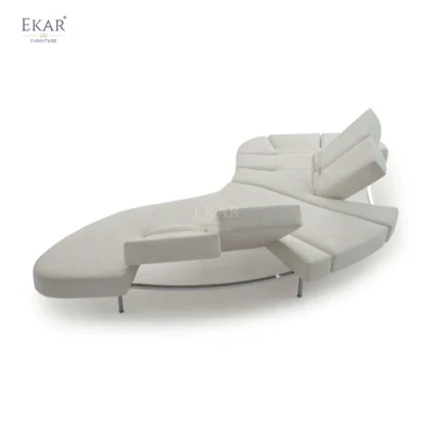 Sofá de ritmo plegable versátil para espacios de vida flexibles