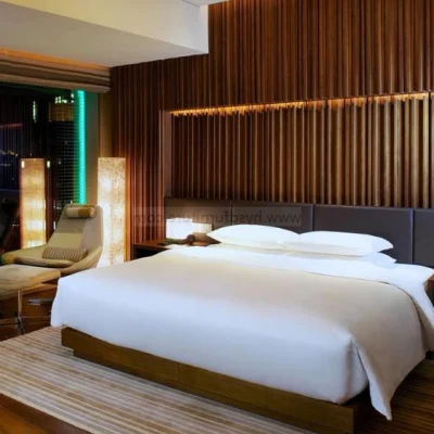  Conjuntos de dormitorio de madera de alta calidad hechos a medida. Muebles de hotel comerciales modernos.
