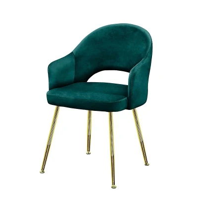 La tapicería de terciopelo Whoelsale baratos silla de metal moderno salón comedor salón de ocio para banquetes Bar Restaurante del Hotel Fiesta tejido cuero pu muebles mesa