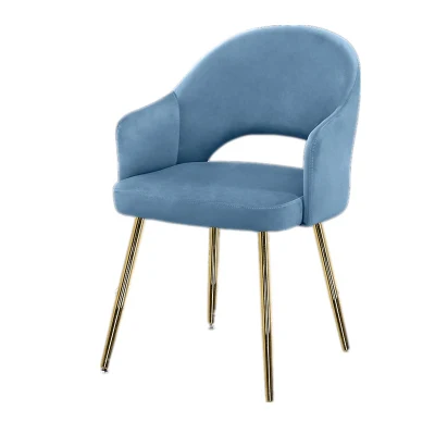 La tapicería de terciopelo Whoelsale baratos silla de metal moderno salón comedor salón de ocio para banquetes Bar Restaurante del Hotel Fiesta tejido cuero pu muebles mesa