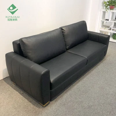 Sofás de cuero Sythenic con estilo sofá cama funcional Espacios pequeños