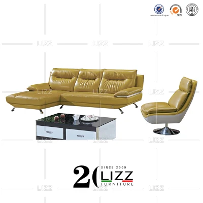 Muebles modernos de oficina Ocio Cuero Juego de sofás