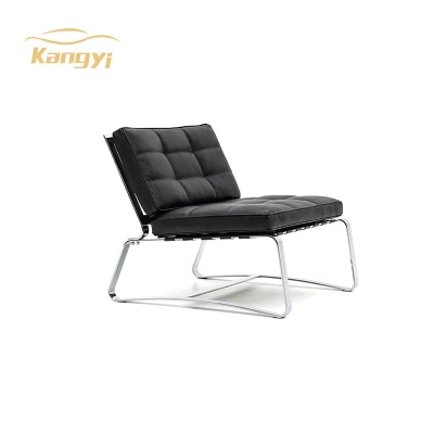  La vida moderna habitación placer sillón silla sin brazos Asiento y respaldo tapizado de terciopelo de cuero