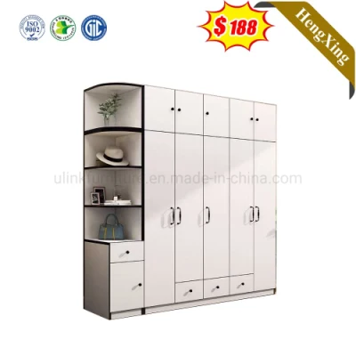  MDF moderno espejo armario puertas correderas Armario de almacenamiento de muebles de dormitorio diseño