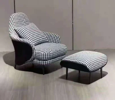  Venta al por mayor de los países nórdicos modernos muebles de salón sofá única silla sillón de cuero Ocio Salón Dormitorio silla de cuero
