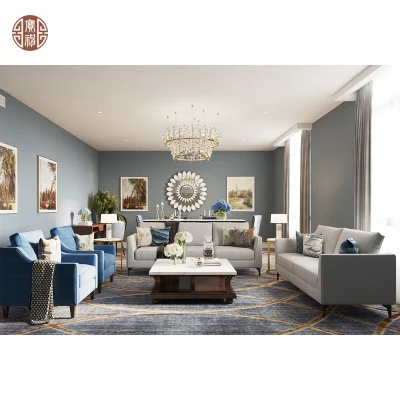 Conjunto de muebles de habitación de hotel de lujo moderno personalizado de 5 estrellas para villa, apartamento.