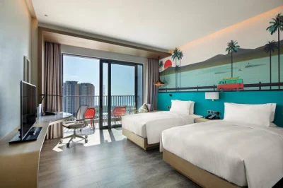 Conjunto de muebles de habitación de hotel de lujo moderno personalizado de 5 estrellas para villa, apartamento.