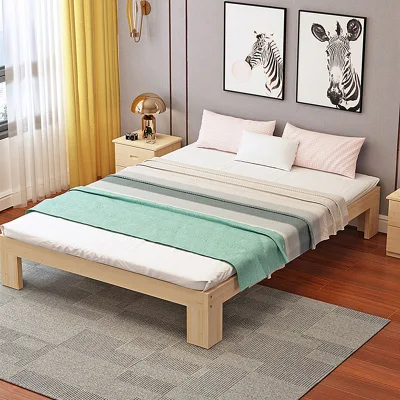 La nueva cama de pino macizo Muebles de Dormitorio 0223
