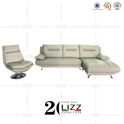 Muebles modernos de oficina Ocio Cuero Juego de sofás