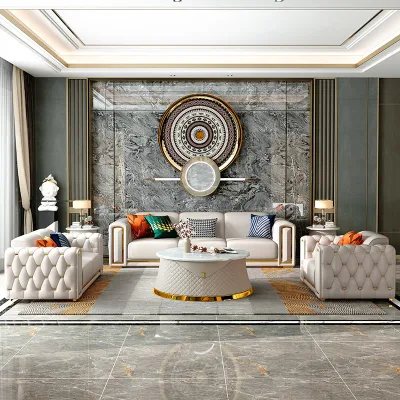 Hotel moderno sofá Muebles de Salón Office Hogar Ocio sofá de cuero