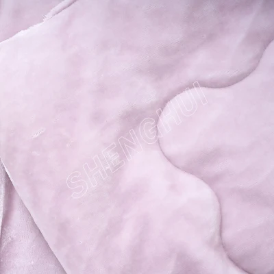 Flannel Super suave de fábrica de invierno caliente Plain Hotel dormitorio Ropa de cama Quilts de poliéster