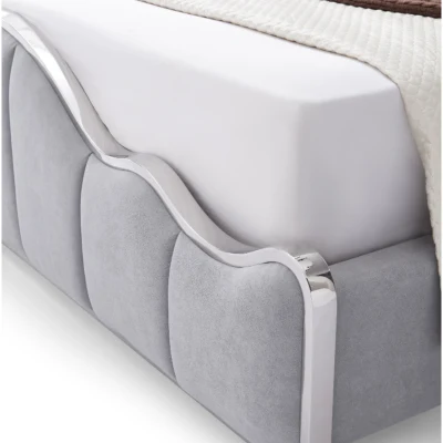 Lujo Diseño moderno Wholesales dormitorio dormitorio Casa Oficina Hotel Apartamento Mobiliario cama de tela tamaño king queen