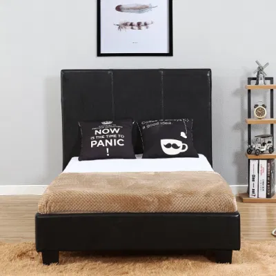  Habitación Willsoon cama para niños cama de piel sintética suave de tamaño individual Cama Doble Marco Mobiliario chino