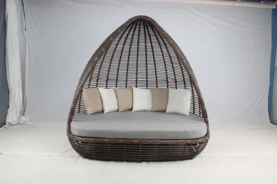 Ocio Hotel piscina caliente vender grandes proyectos PE Rattan tumbona muebles de exterior