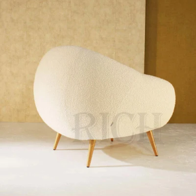 Classic pequeño Camastro tejido para dormitorios salón cafetería solo placer Sillón Peluche tejido