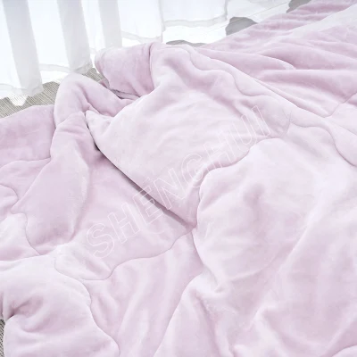 Flannel Super suave de fábrica de invierno caliente Plain Hotel dormitorio Ropa de cama Quilts de poliéster