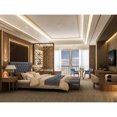 Hotel de lujo Interior Muebles de Dormitorio fábrica China hecho personalizado Hotel 5 Estrellas Habitación Proveedor