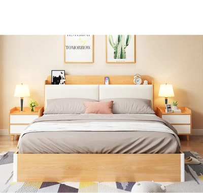 Nice Design MDF Solid Wood OEM ODM White Wooden Bedroom Sets Furniture Bedroom Sets