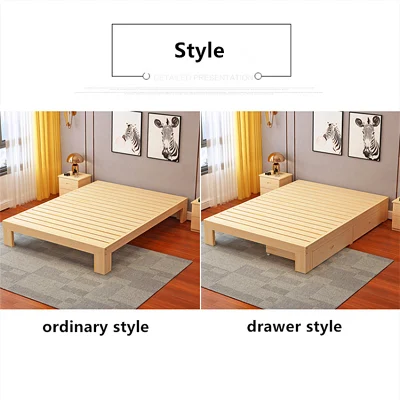 La nueva cama de pino macizo Muebles de Dormitorio 0223