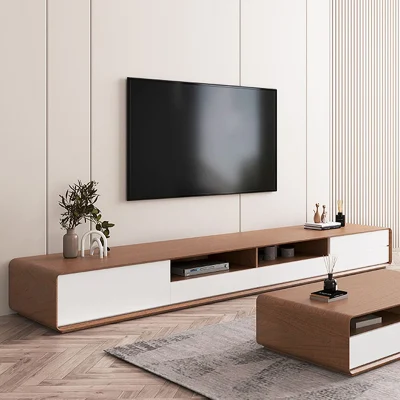 Mobiliario de Sala de estar moderno al por mayor Top TV Stand y.. Mesa de café Set Madera