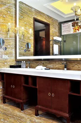  Nuevo diseño de 5 estrellas de lujo moderno rey Tamaño personalizado de IHG Hotel Regency de madera Muebles de Dormitorio