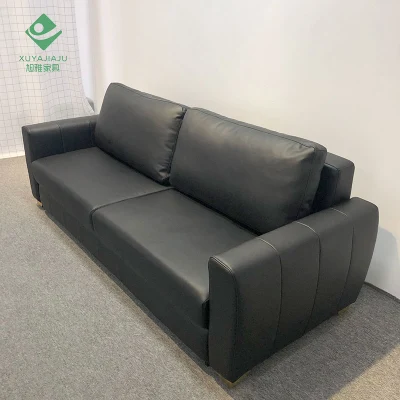 Sofás de cuero Sythenic con estilo sofá cama funcional Espacios pequeños