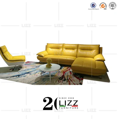 Muebles modernos de oficina Ocio Cuero Juego de sofás