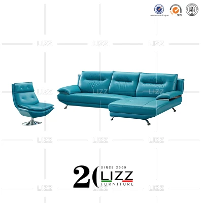 Muebles modernos de oficina Ocio Cuero Juego de sofás