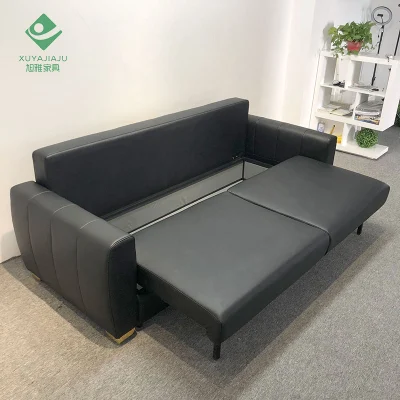 Sofás de cuero Sythenic con estilo sofá cama funcional Espacios pequeños