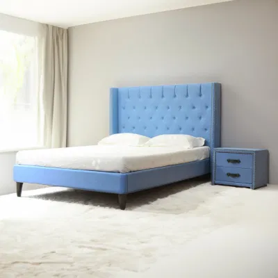 Huayang madera mayorista muebles camas King Size establece una habitación doble cama