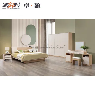  Cama de matrimonio tamaño queen, muebles de estilo europeo, dormitorio de tamaño completo Muebles