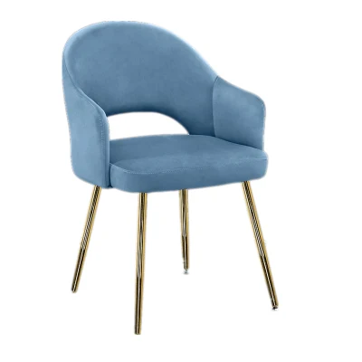 La tapicería de terciopelo Whoelsale baratos silla de metal moderno salón comedor salón de ocio para banquetes Bar Restaurante del Hotel Fiesta tejido cuero pu muebles mesa