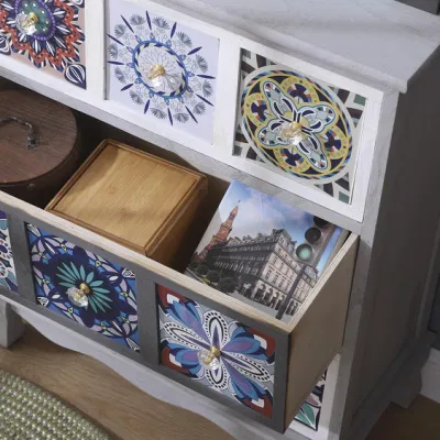 Muebles de madera maciza de estilo barroco de la sala de estar