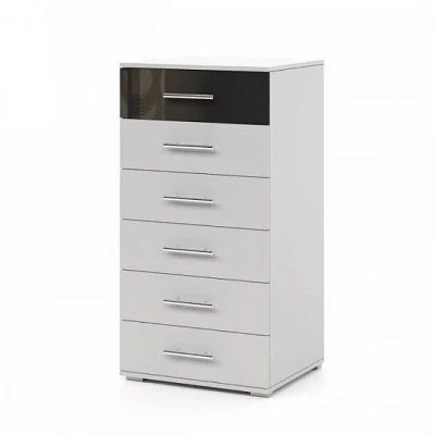  Estilo Europeo Alto brillo moderno conjunto de cama dormitorio Muebles Con almacenamiento