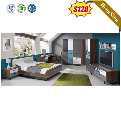 Venta caliente modernos de madera duradera Hotel Inicio Muebles de dormitorio doble sofá cama tamaño King