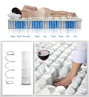 Mobiliario de casa híbrida Innerspring personalizado único colchón para dormitorios