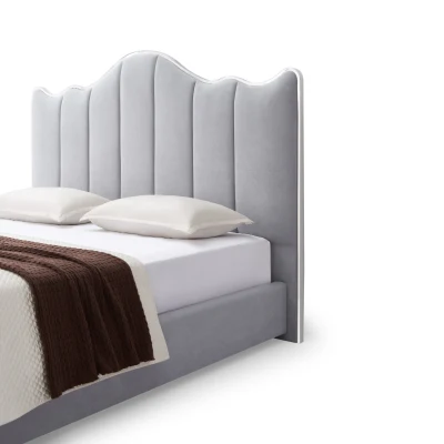 Lujo Diseño moderno Wholesales dormitorio dormitorio Casa Oficina Hotel Apartamento Mobiliario cama de tela tamaño king queen
