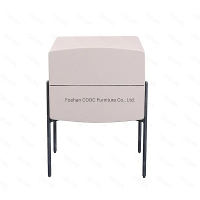Muebles de dormitorio estilo moderno minimalista de cuero artificial Nightstands