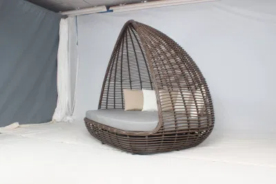 Ocio Hotel piscina caliente vender grandes proyectos PE Rattan tumbona muebles de exterior