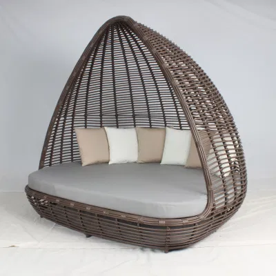 Ocio Hotel piscina caliente vender grandes proyectos PE Rattan tumbona muebles de exterior