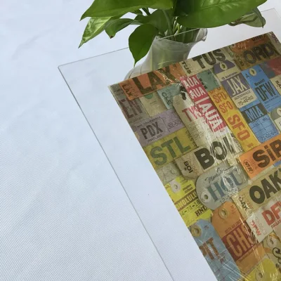 Diseño a medida Tablero de plástico impreso para decoración de sala de estar