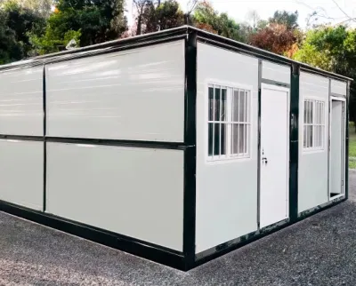  Un plegado sencillo Mobiliario de casa y oficina Bastidor de la estructura de acero plegable Contenedor de la casa del contenedor de envío
