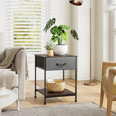  Rustic Engineered Wood Nightstands para dormitorio